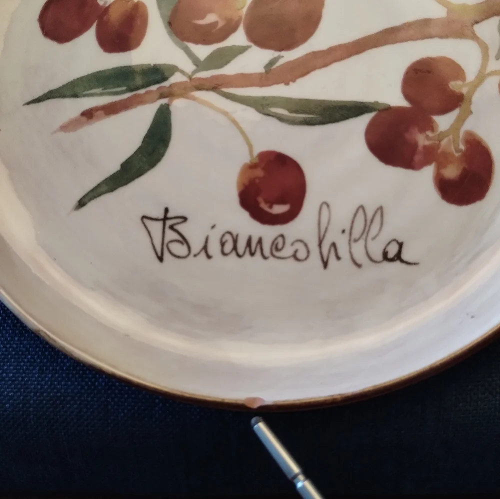 Crate&Barrel Plates Appetizer Olive Made in Italy 7